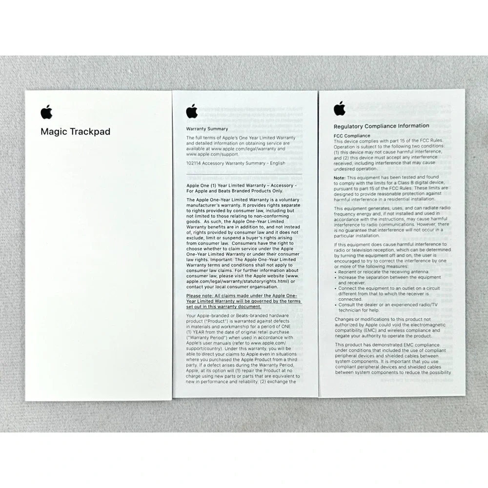 Apple Magic Trackpad‎ A1535 MK2D3AM/A New Open Box